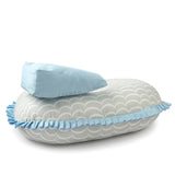 Fancy Fluff Organic Feeding Pillow With Reclining Support Pillow - Arctic
