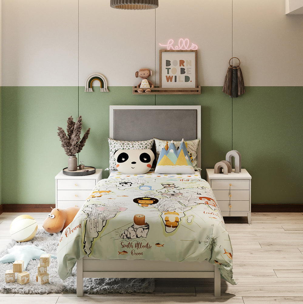 Fancy Fluff Kids  Comforter  – Animal Planet - Single/ Double