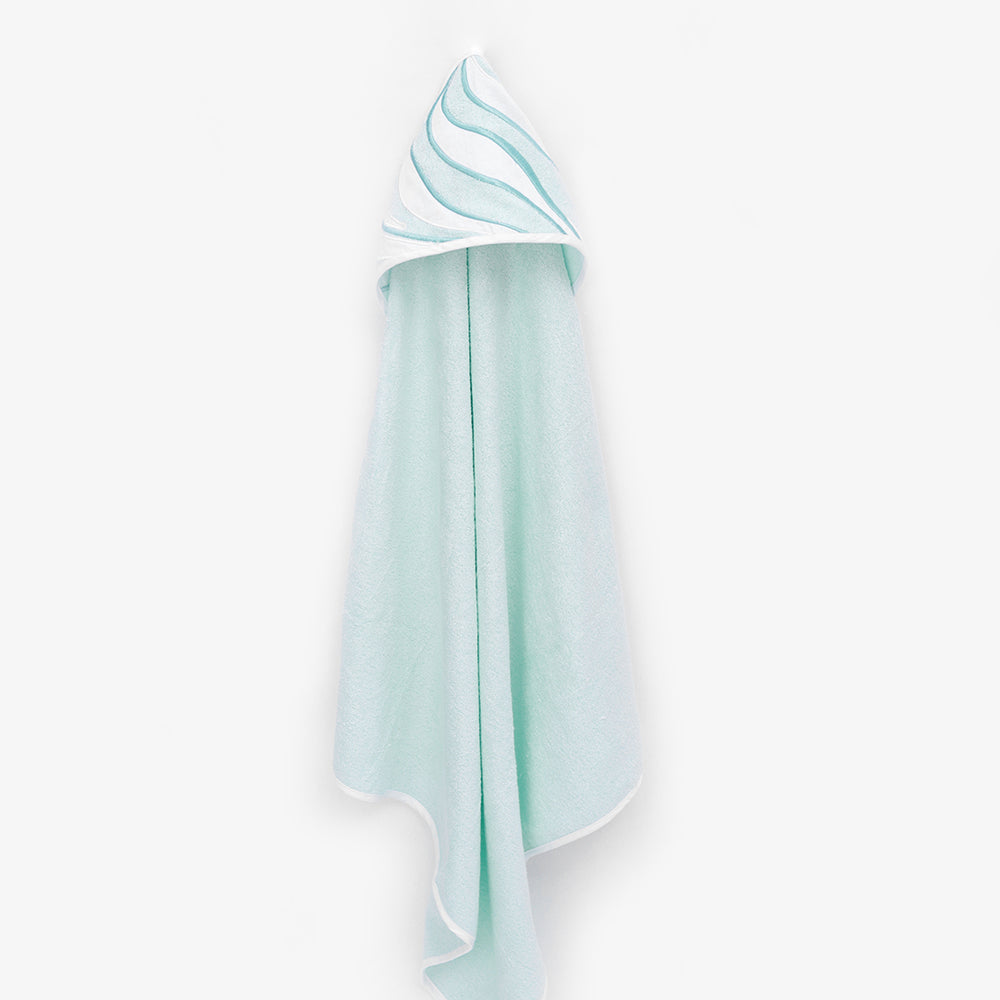 Fancy Fluff Bamboo Cotton Hooded Towel - Blueberry Swirl