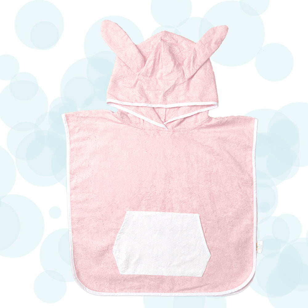 Fancy Fluff Bamboo Cotton Baby Poncho - Bunny