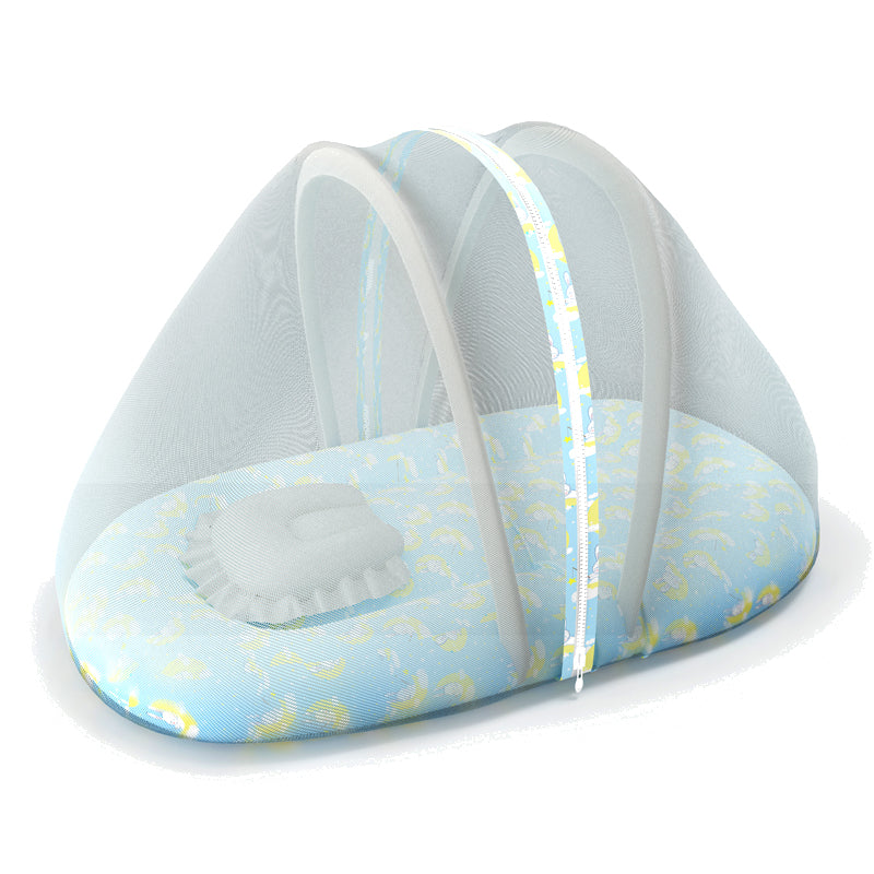 Fancy Fluff Organic Mosquito Net Set - Bunny- (Pillow And Net Only)