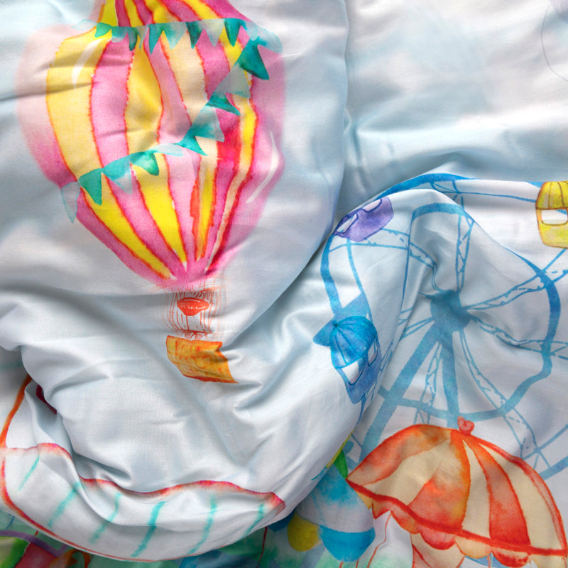 Fancy Fluff Organic Toddler Comforter - Carnival