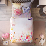 Fancy Fluff Kids 6 Pc  Full Bed Set  – Secret Garden- Single/Double