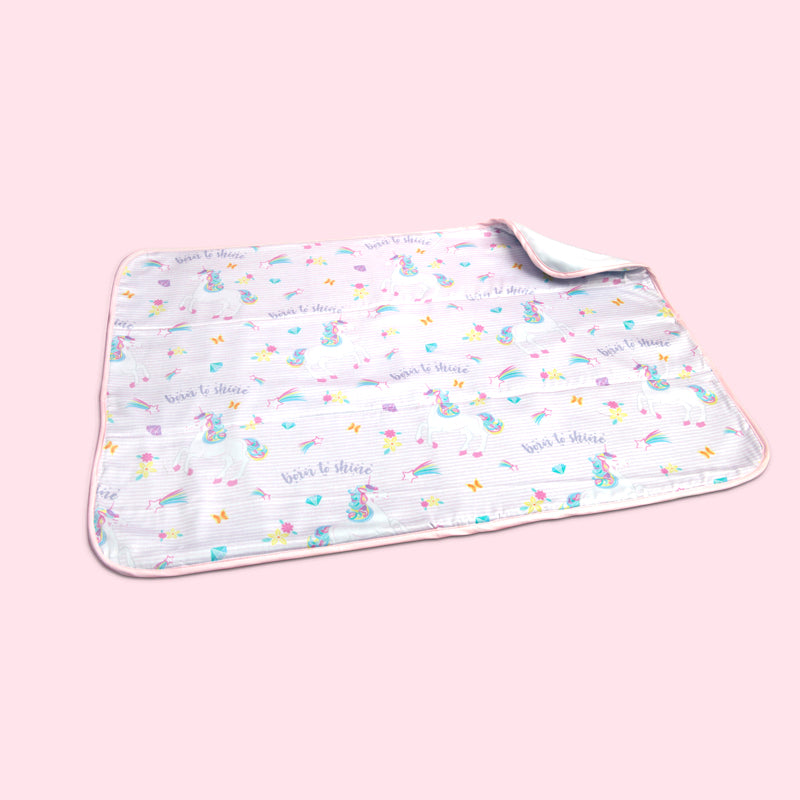 Fancy Fluff Organic Bed Protector - Unicorn