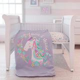 Fancy Fluff Organic Toddler Comforter - Unicorn