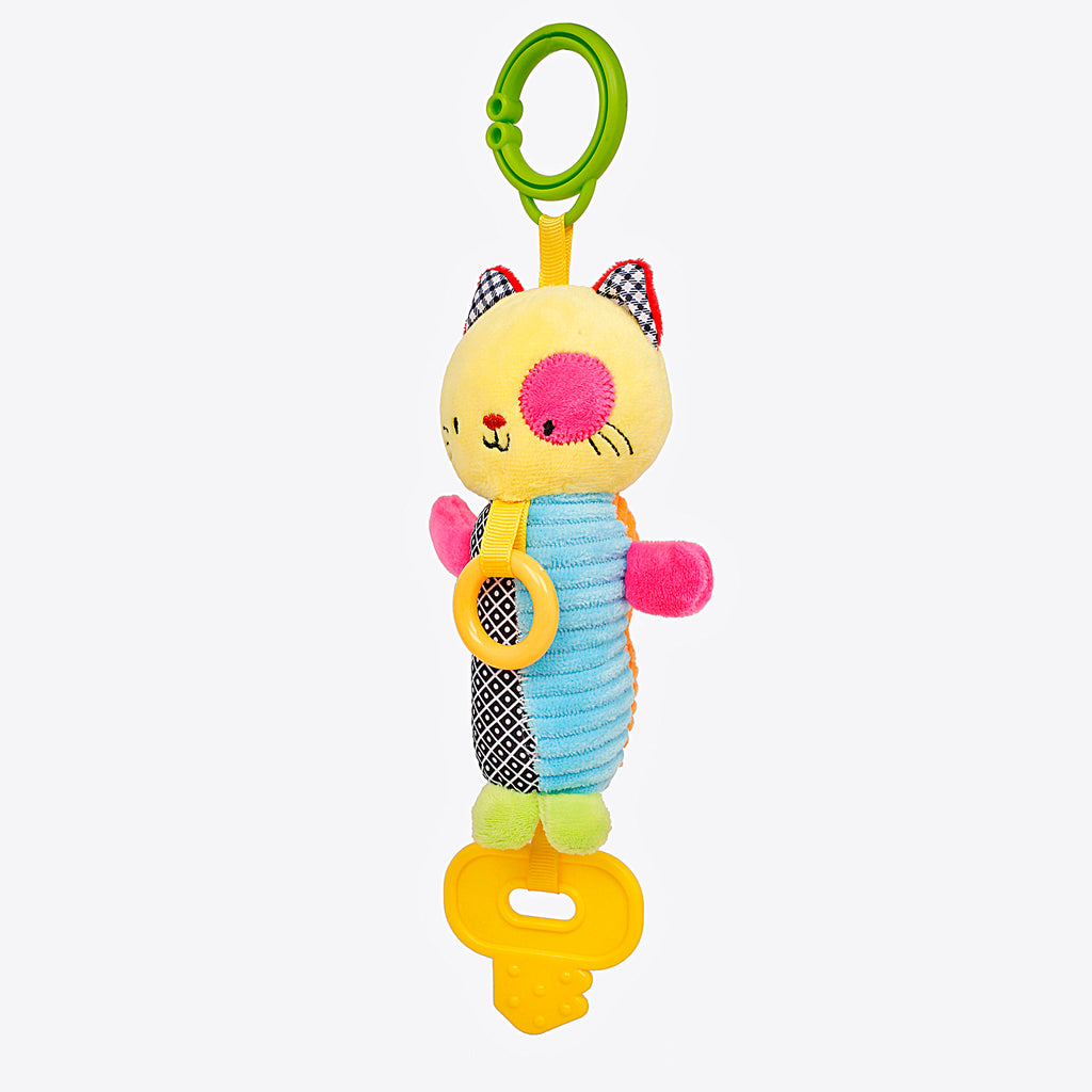 Baby Moo Mr. Patches Yellow Hanging Toy With Teether