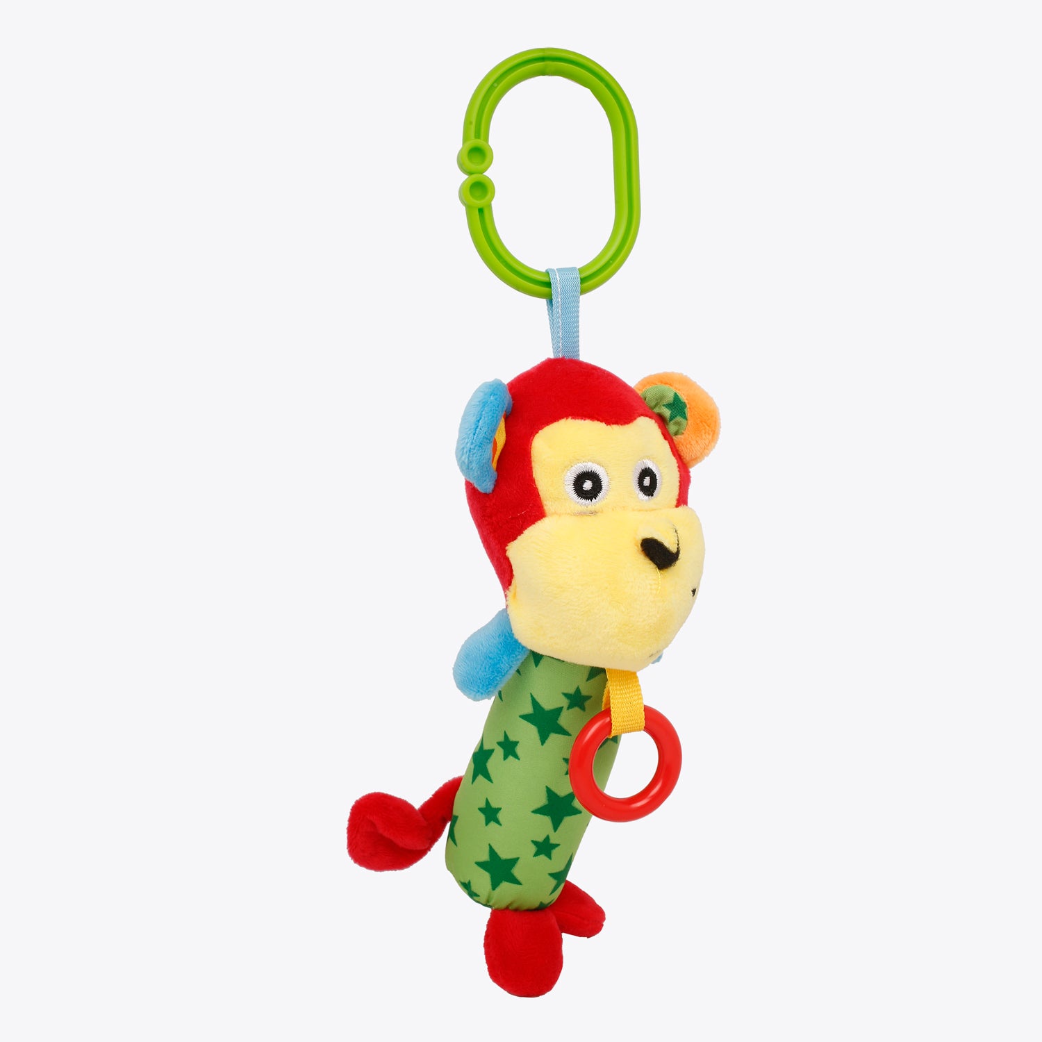 Baby Moo Funky Monkey Green Rattle