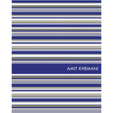 Personalised Folder -  Stripey Blue