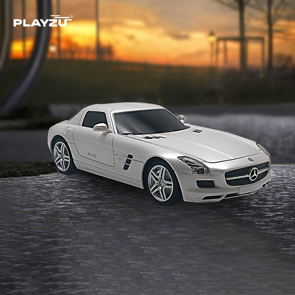 Playzu Mercedes-Benz SLS AMG (White) R/C 1:24 R/C Car  White 6+ Years