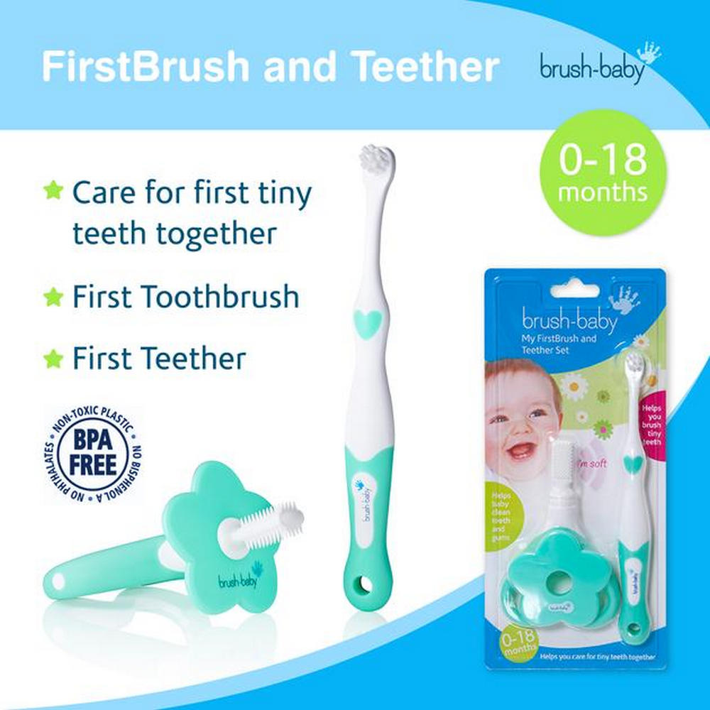 Brush Baby - My FirstBrush & Teether Set, 0-18months