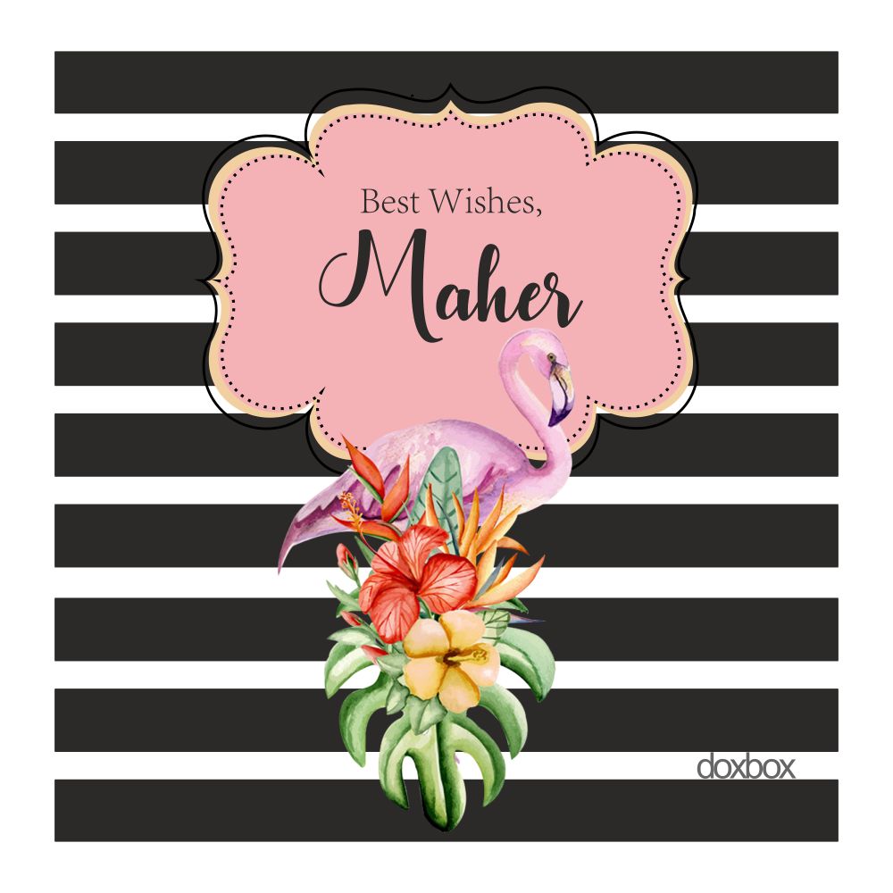 Personalised Gift Tags - Flamingo