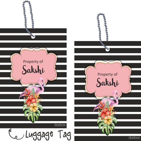 Luggage Tag - Flamingo Elder