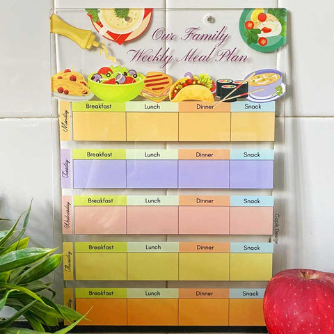 Personalised Flavours Meal Planner - Acrylic