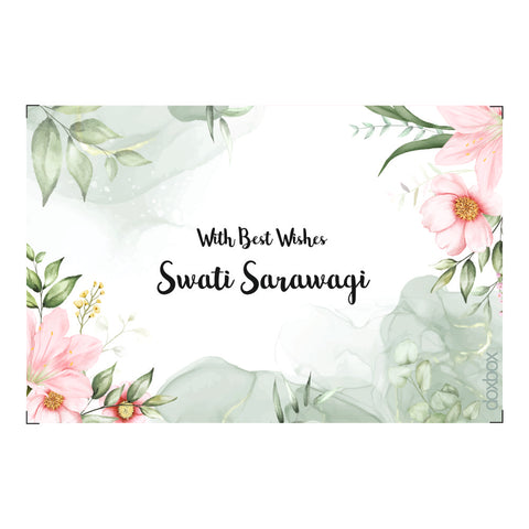Personalised Gift Tags - Floral Pink