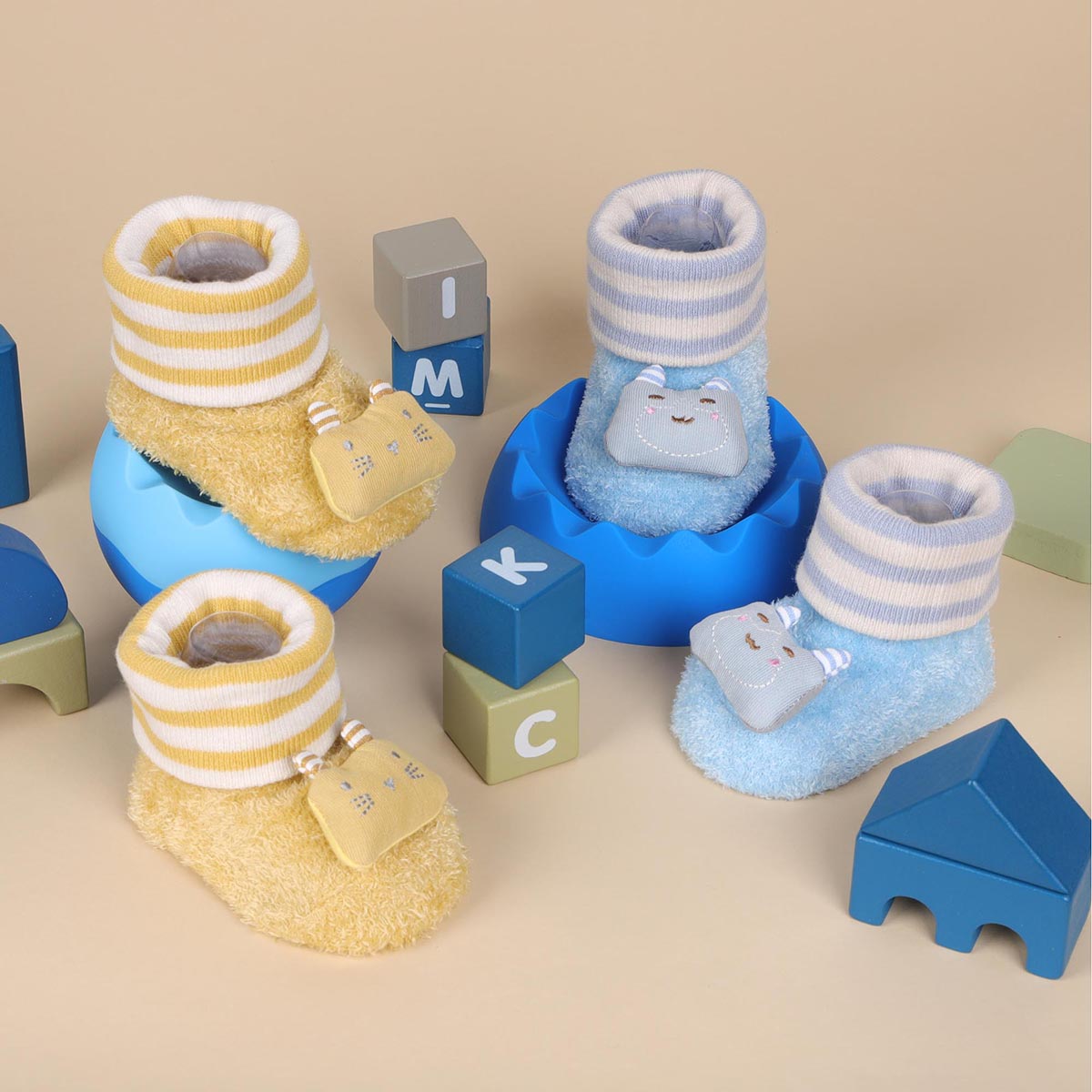 Fuzzy Kitty 3D Socks - 2 Pack (0-18 Months)