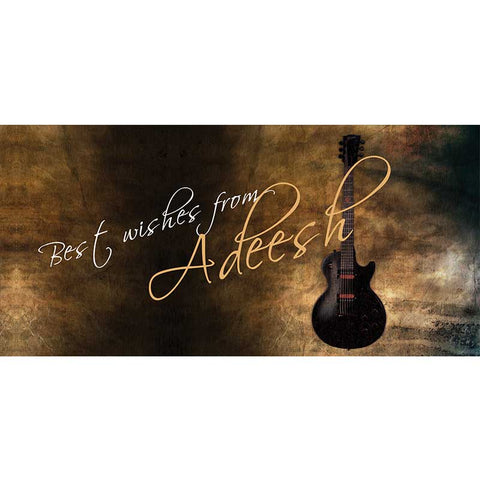 Personalised Envelopes - Guitar, Set of 25