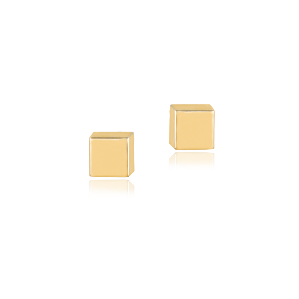 22Kt Plain Gold Earrings/Studs (3.530 Grams) – Mohan Jewellery