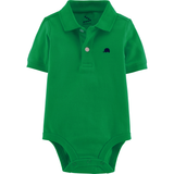 Pique Polo Onesie Set of 2 (Red & Green)