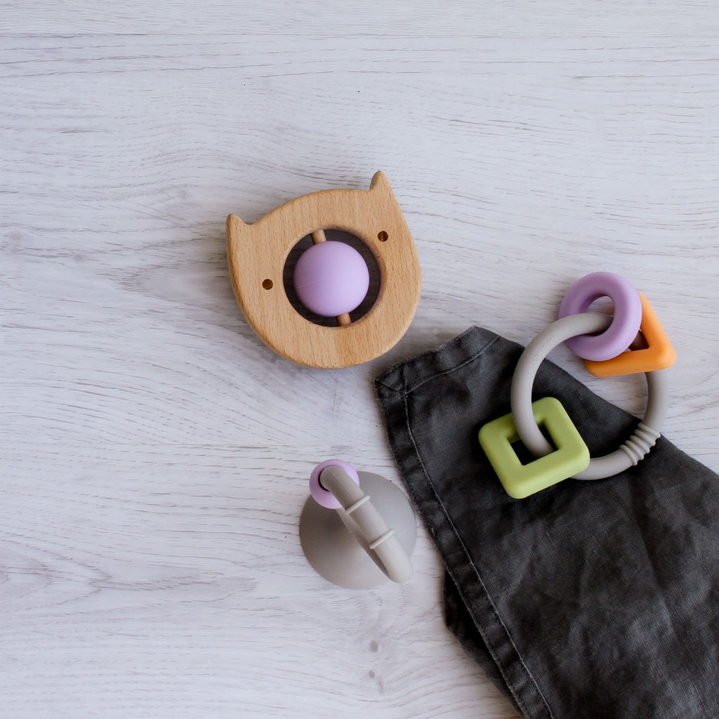 Geo Shapes Ring Teether Toy