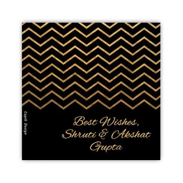 Personalised Gold Chevron Gift Tags