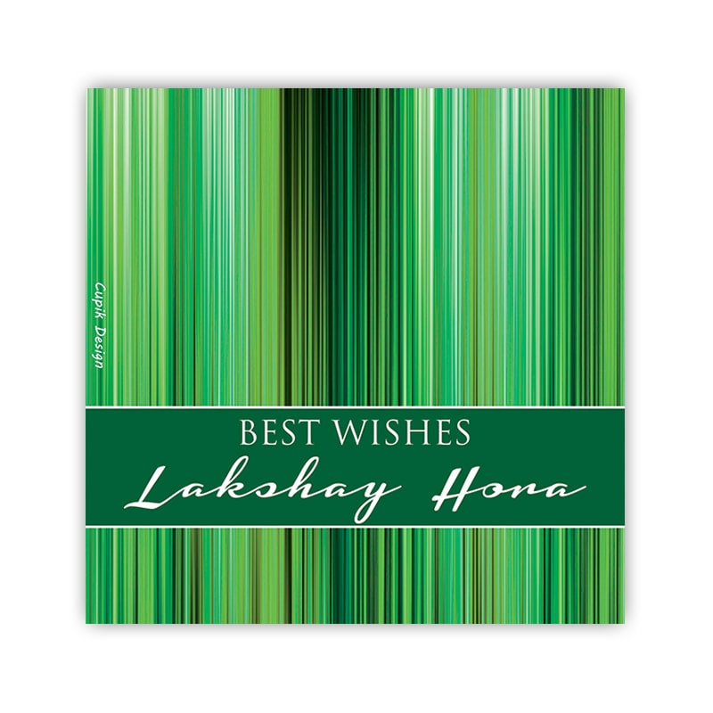 Personalised Green Stripes Gift Tags