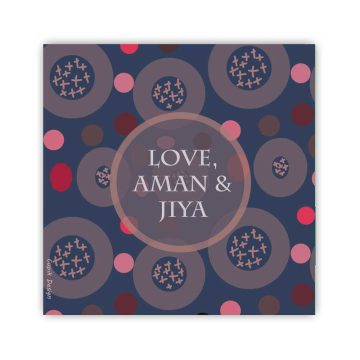 Personalised Blue Abstract Gift Tags