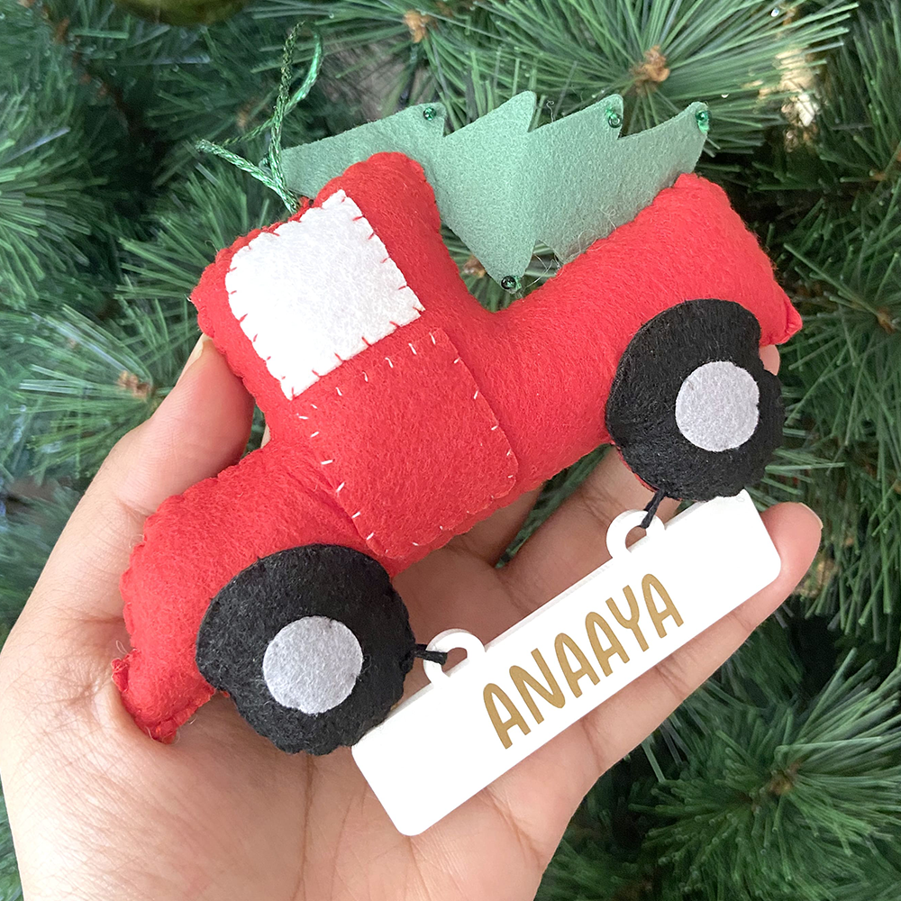 GWD Kids - Red Truck - Felt Ornament