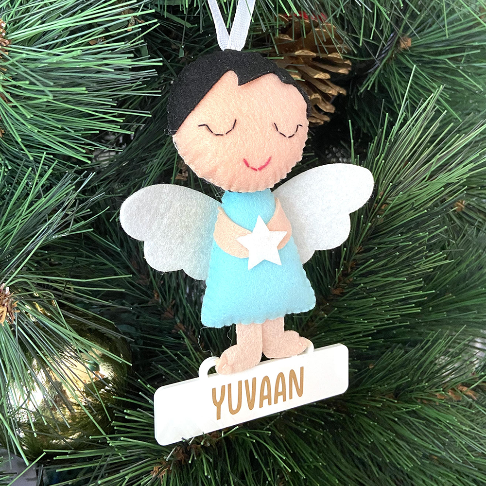 GWD Kids - Baby Boy Angel - Felt Ornament