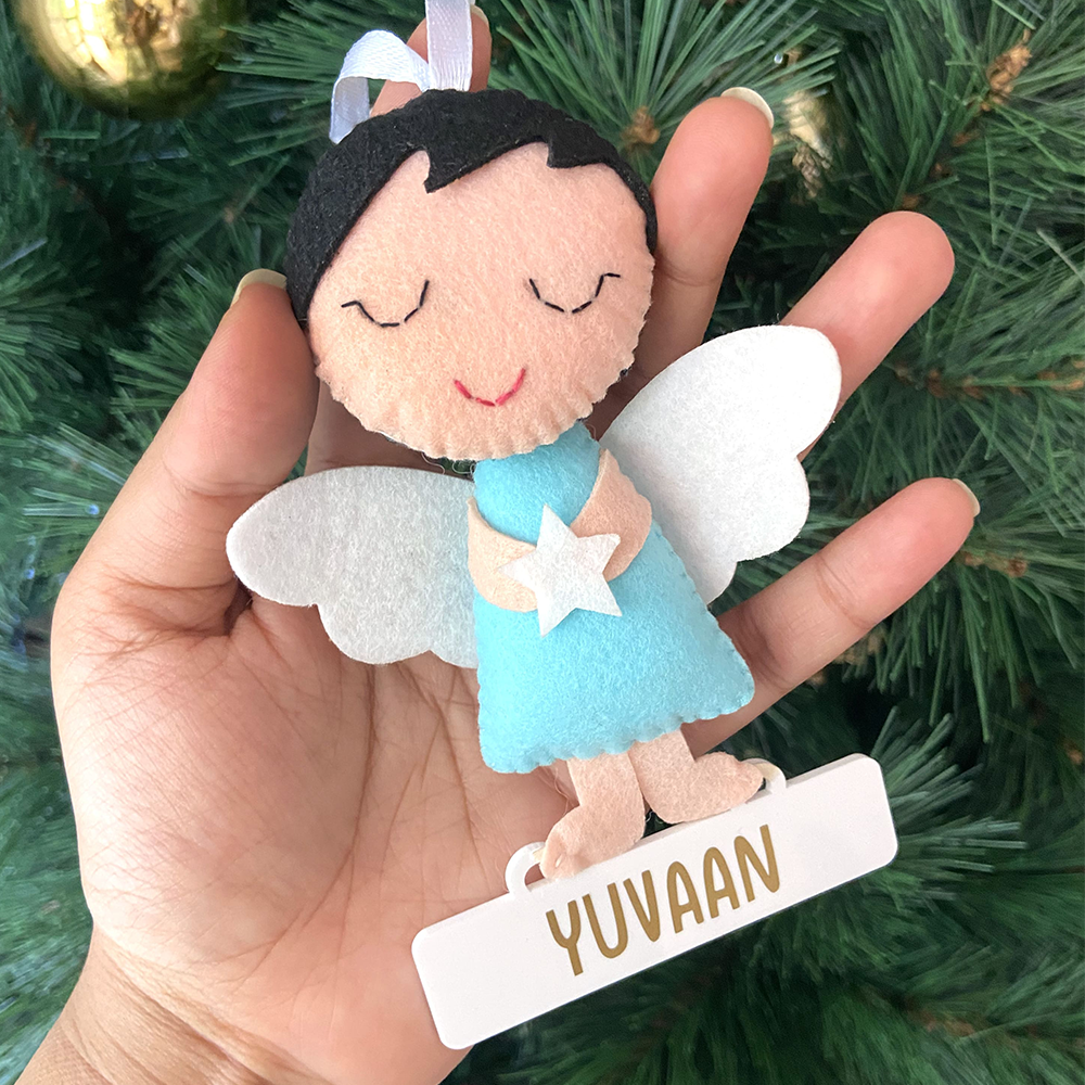 GWD Kids - Baby Boy Angel - Felt Ornament