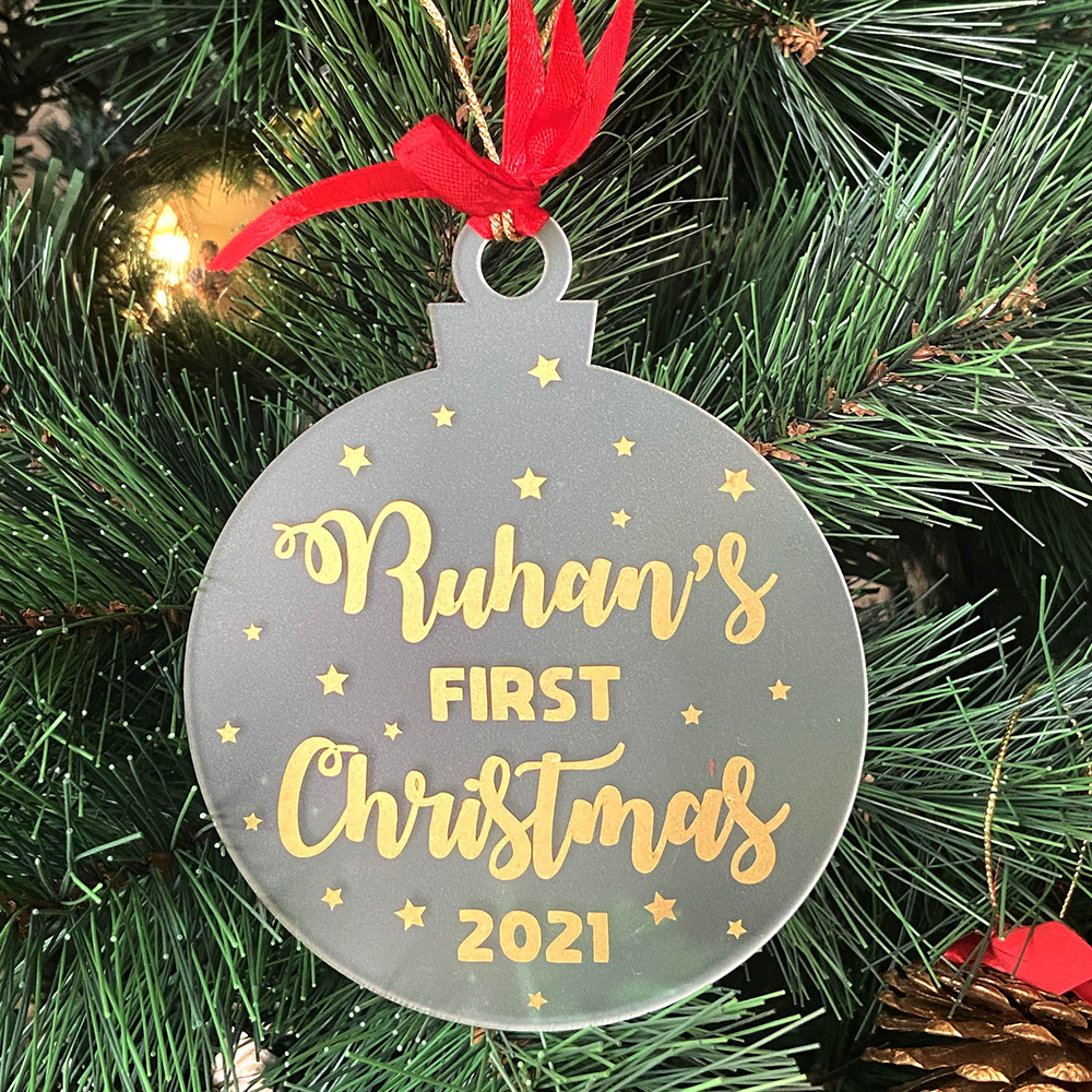 GWD Kids - Personalised First Christmas Bauble