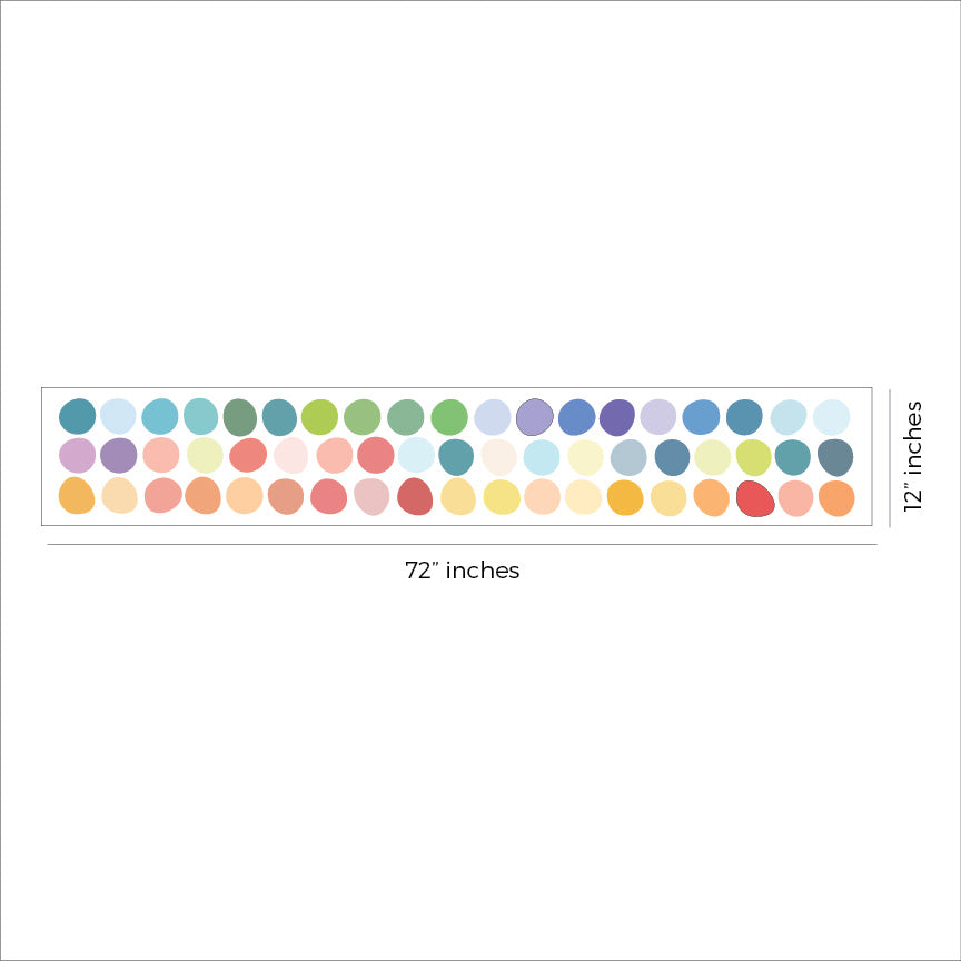 Multicolour Polka Dot Wall Decal Sticker