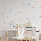 Pastel Polka Dot Wall Decal Sticker