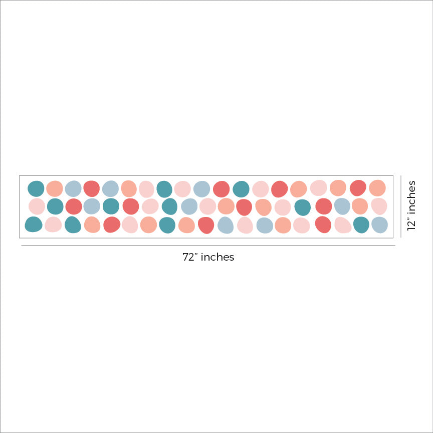 Pastel Polka Dot Wall Decal Sticker