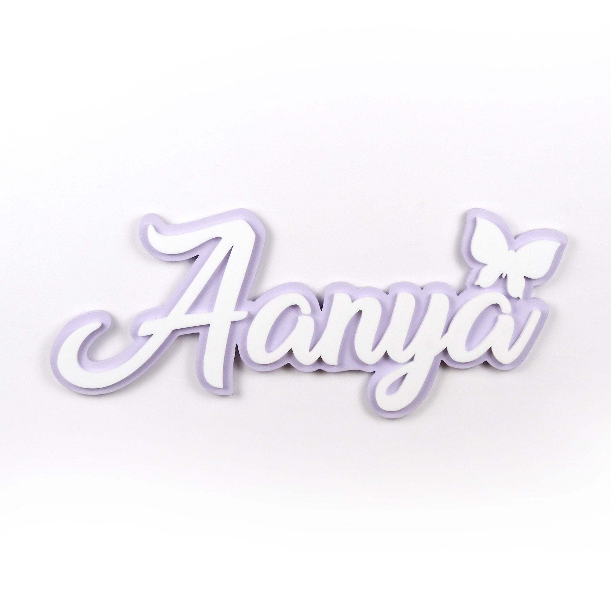 3D Acrylic Name Plaque - Butterfly
