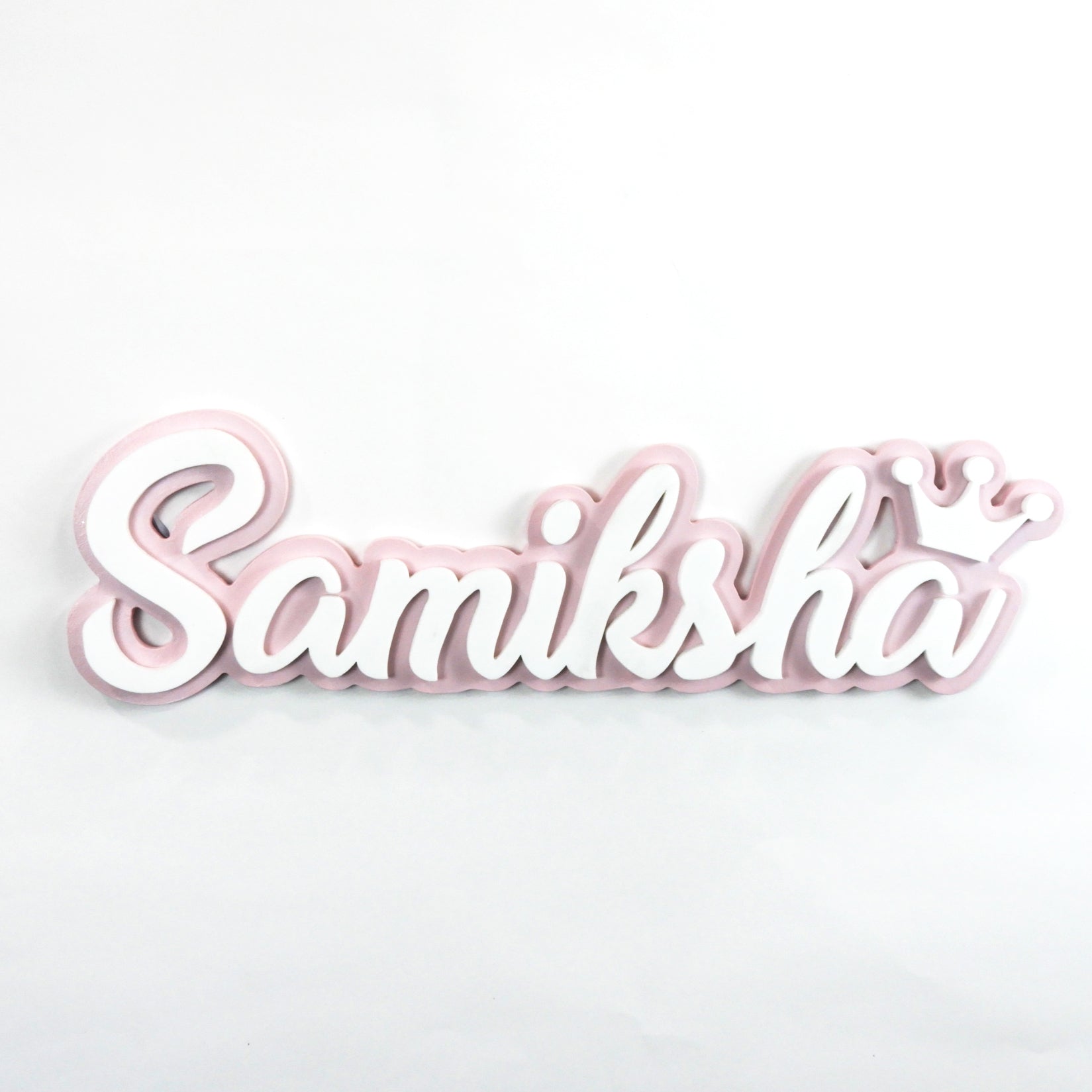Personalised 3D Acrylic Name Plate - Crown