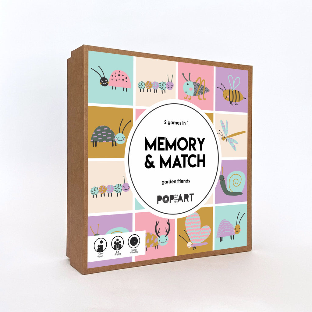 Memory and Match Game - Garden Friends