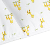 The White Cradle Baby Safe Cot Bumper Pad, Fits all Standard Cribs, Thick Padded Protective Liner for Child Nursery Bed, Soft Organic Cotton Fabric, Breathable, Non-Allergenic - Giraffe