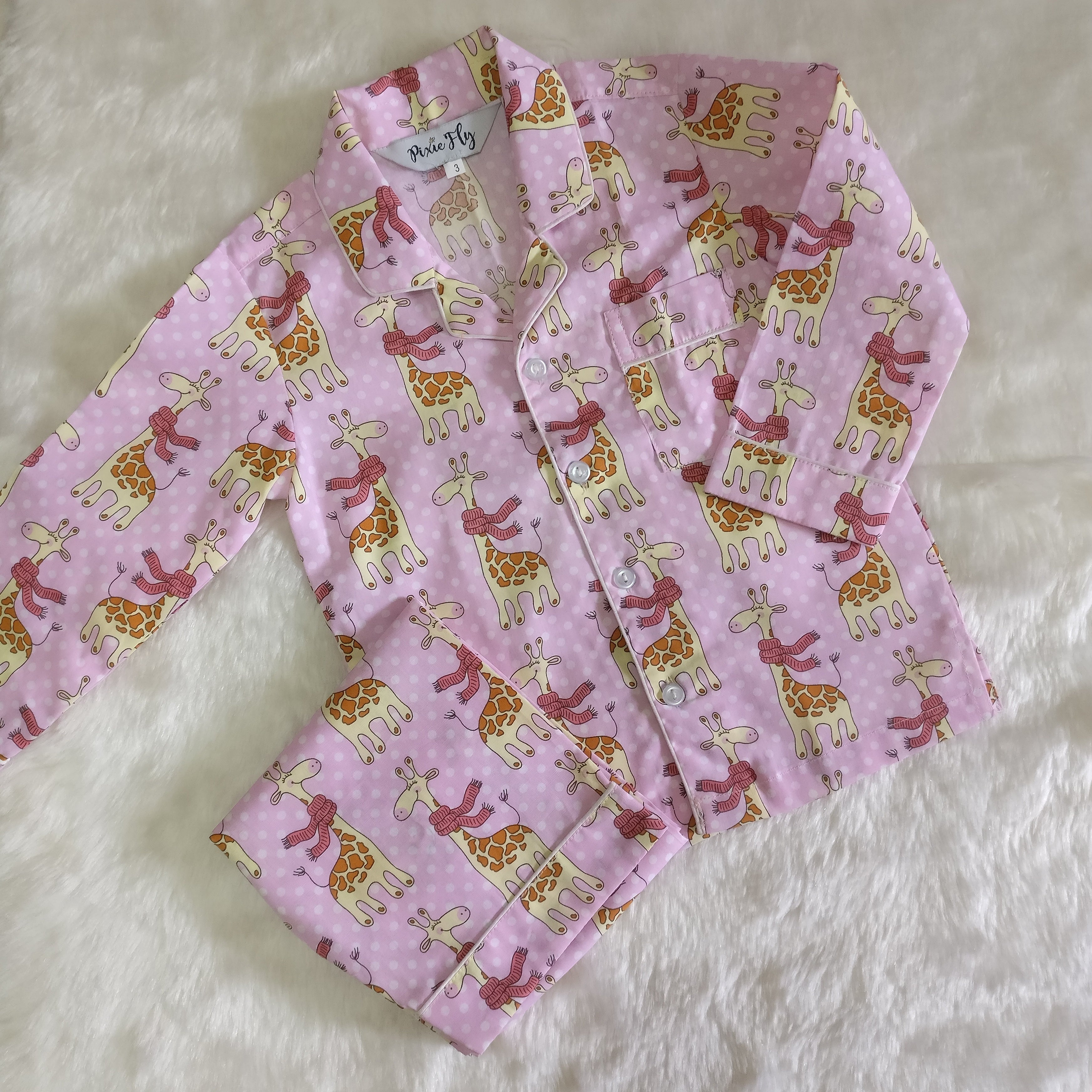 Adult Pyjama Set - Giraffes, For Women