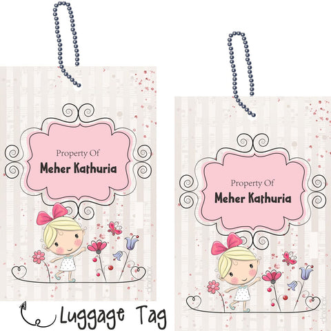 Luggage Tags - Girl With Butterfly