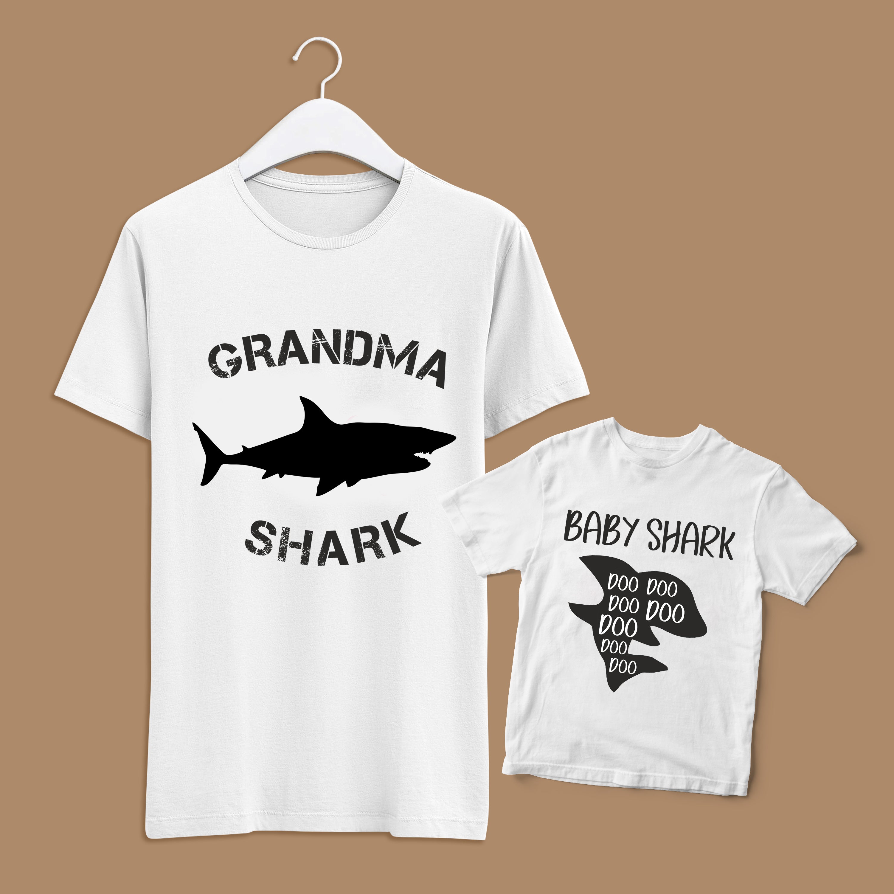 Grandma Shark  Tshirt + Tshirt Set