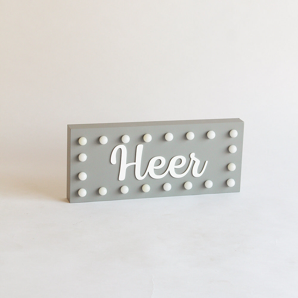 Hollywood Name Light - Grey