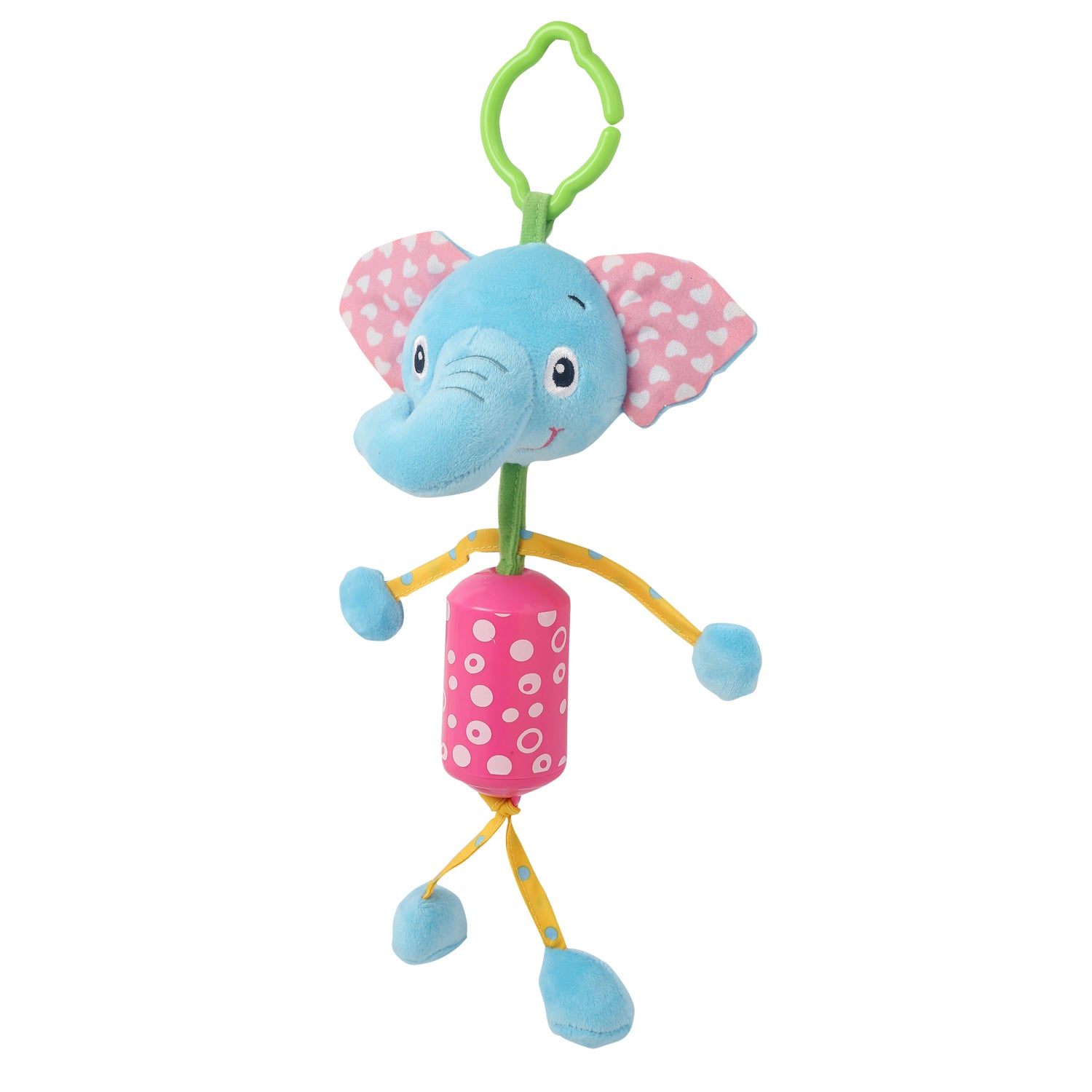 Elephant Blue Hanging Musical Toy / Wind Chime Soft Rattle