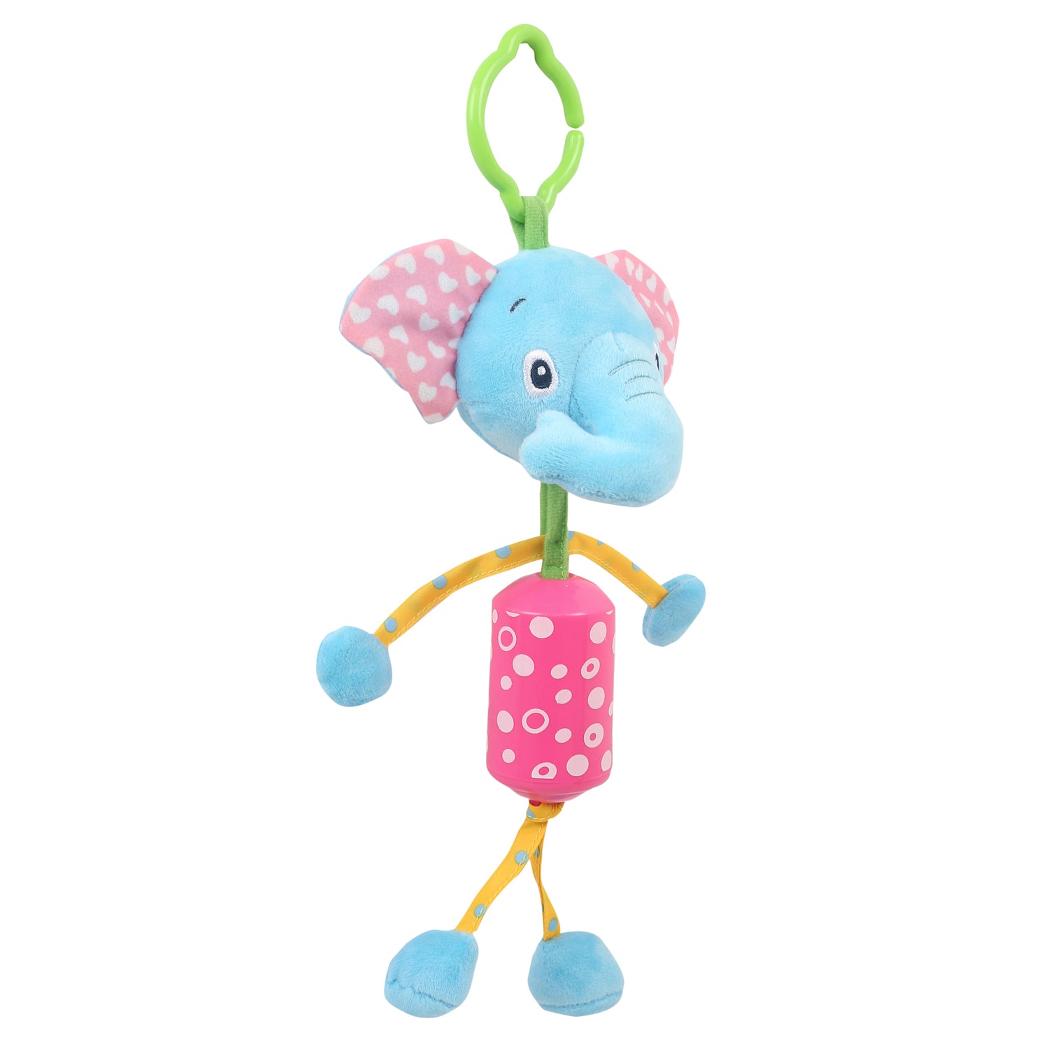 Elephant Blue Hanging Musical Toy / Wind Chime Soft Rattle