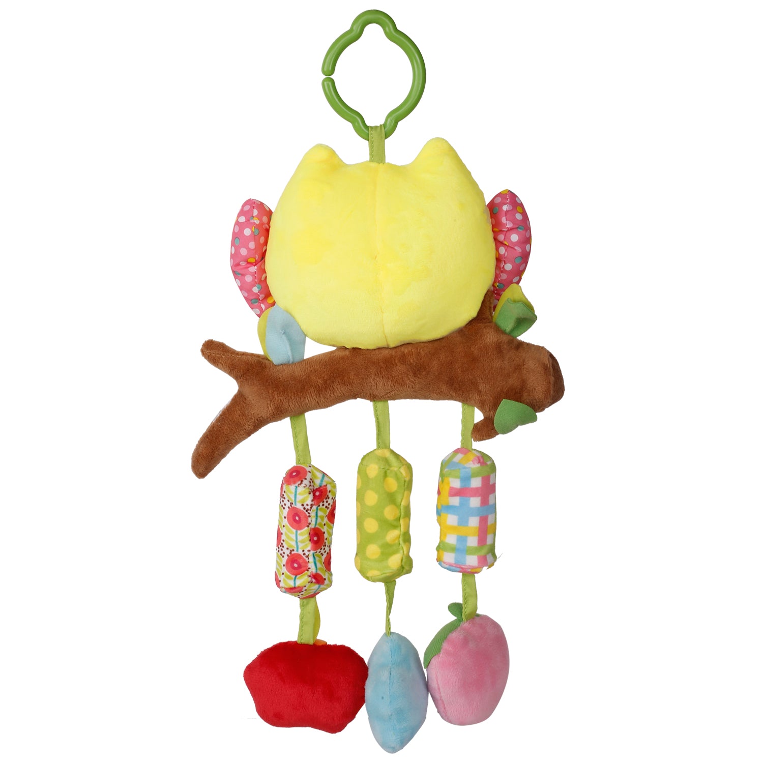 Baby Moo Owl Musical Hanging Training Toy- Purple,Yellow