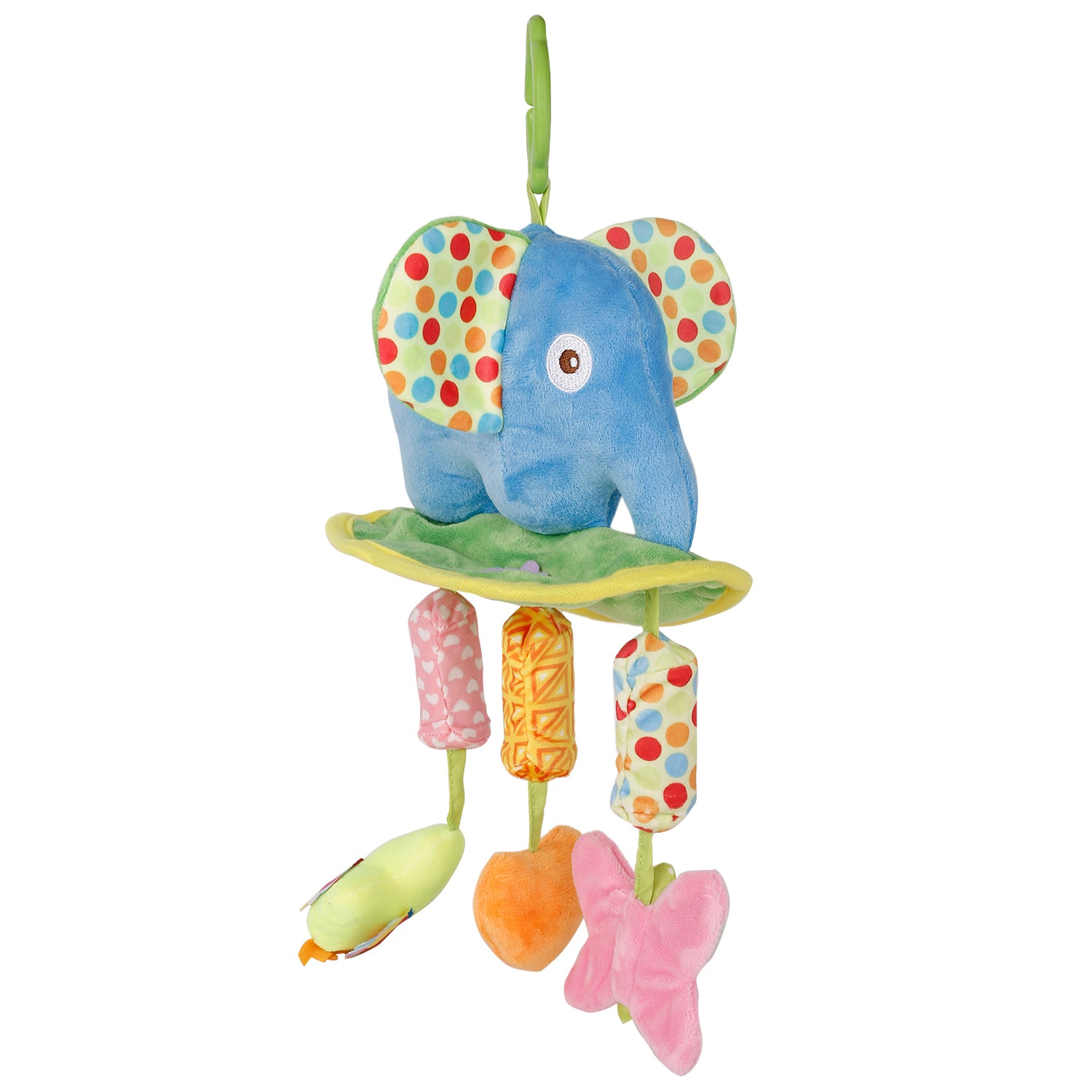 Baby Moo Elephant Blue Musical Hanging Training Toy