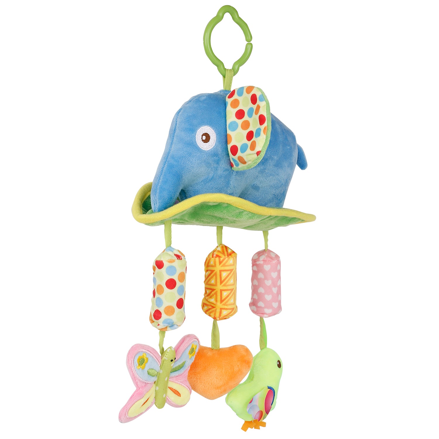 Baby Moo Elephant Blue Musical Hanging Training Toy