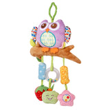 Baby Moo Owl Musical Hanging Training Toy- Purple,Yellow