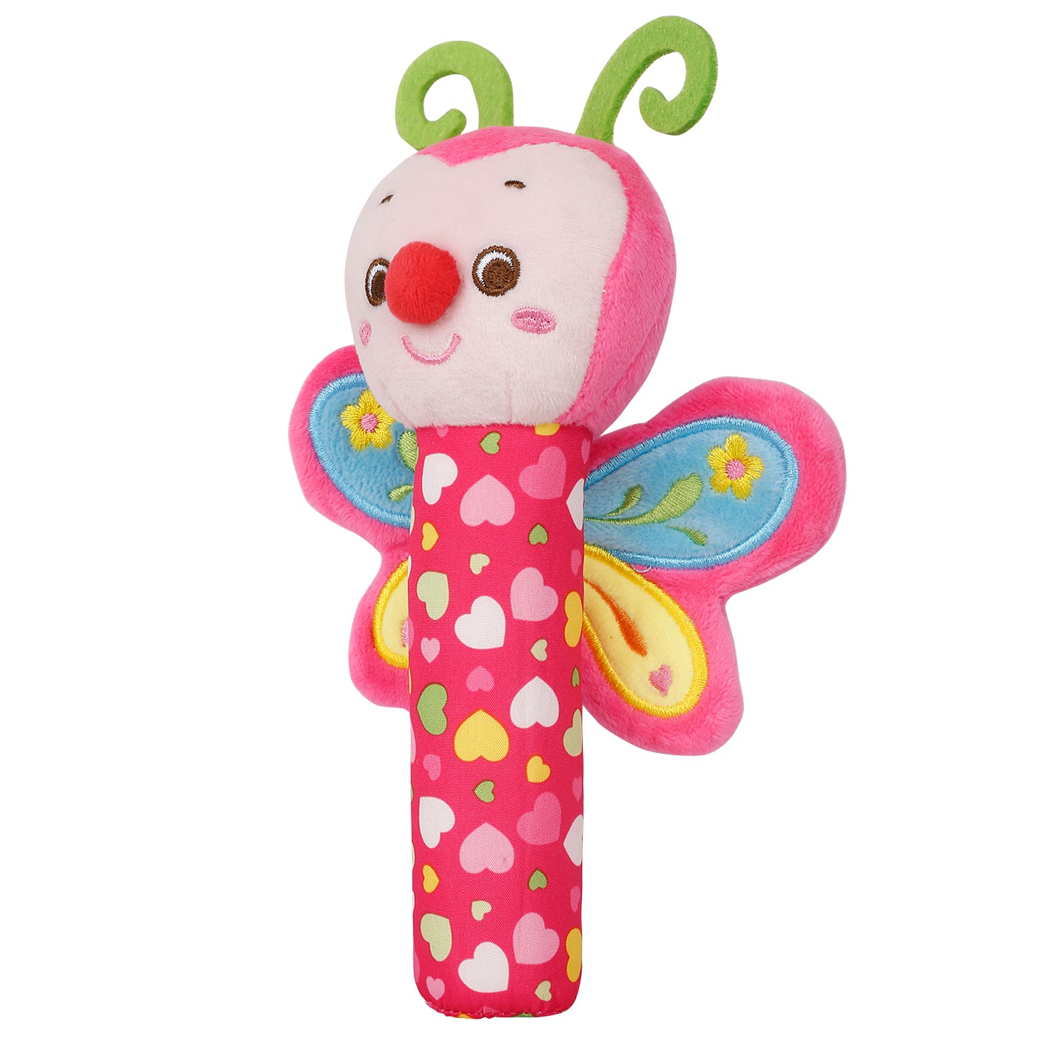 Baby Moo Butterfly Pink Musical Toy Rattle