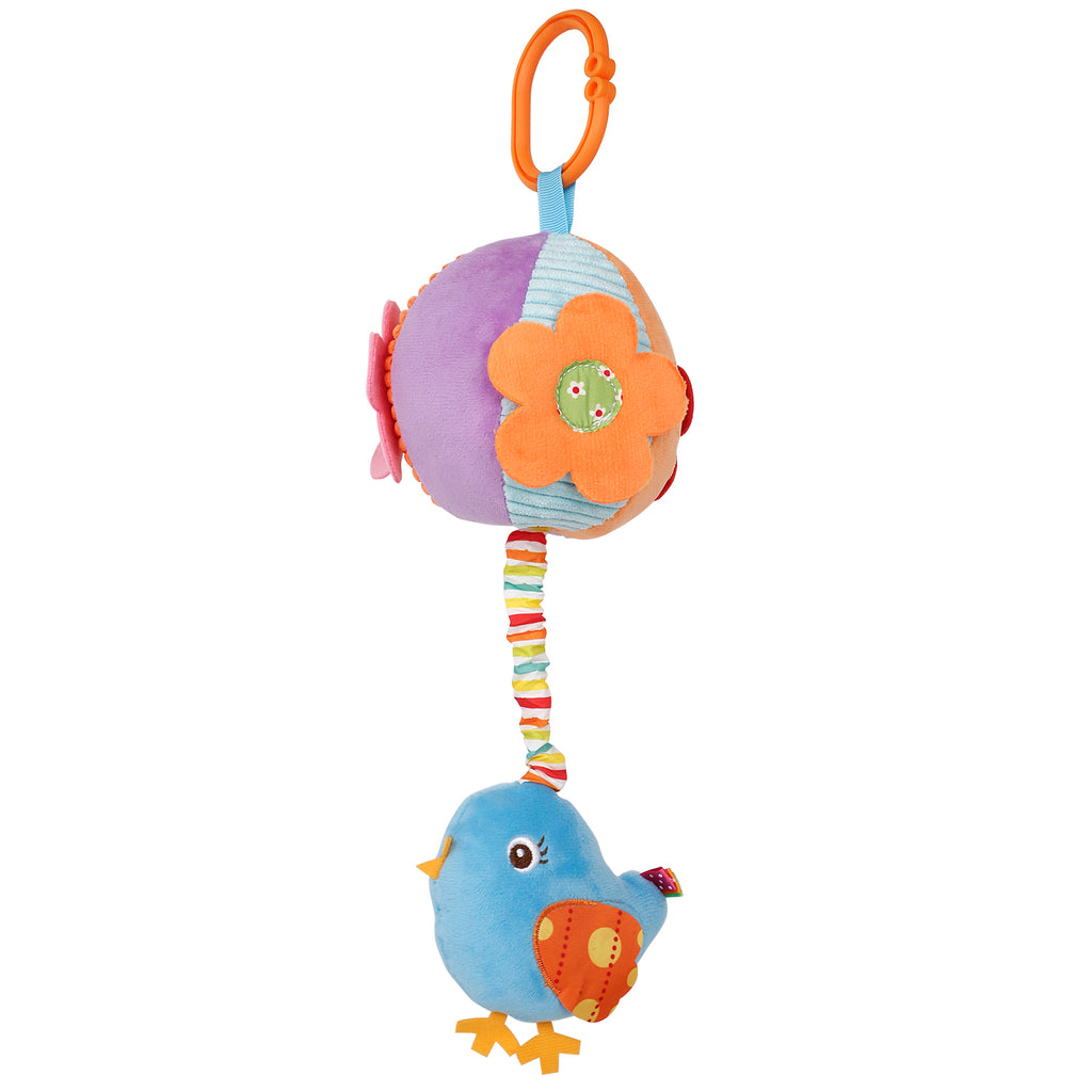 Baby Moo Bird Blue Hanging Pulling Toy