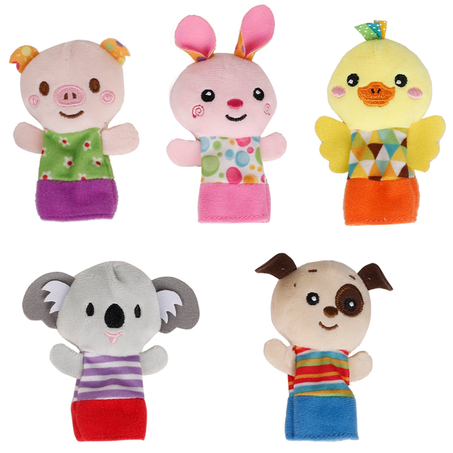 Baby Moo Animals Multicolour Set of 5 Finger Puppets